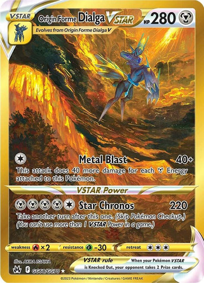Pokemon TCG: Origin Forme Dialga VSTAR (Secret) - Crown Zenith: Galarian Gallery (TCG)