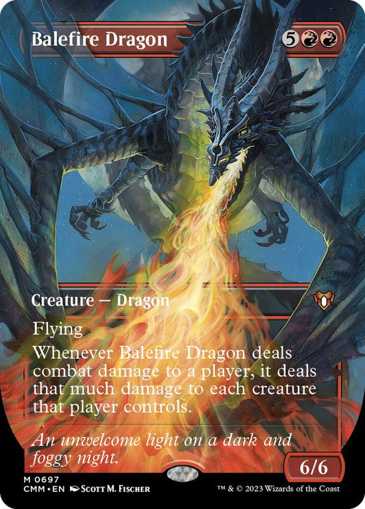 MTG: Balefire Dragon (Borderless) Foil - Commander Masters (TCG)