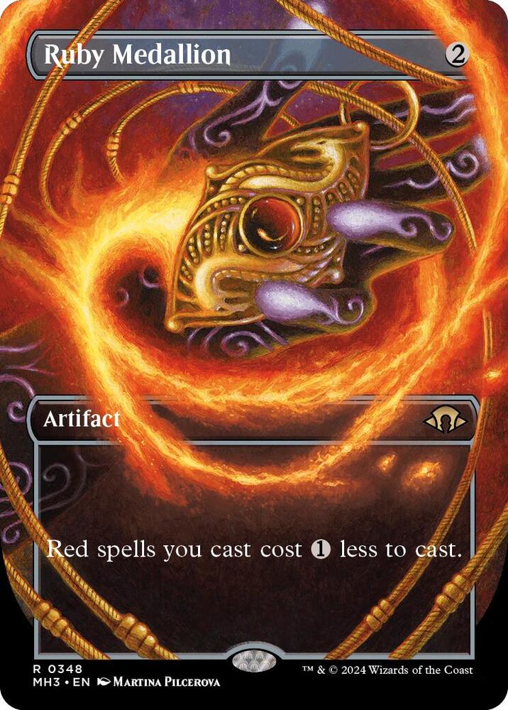MTG: Foil Ruby Medallion (Borderless) - Modern Horizons 3 (TCG)