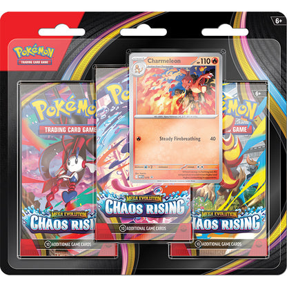 Pokemon TCG: Mega Evolution Chaos Rising - 3-Booster Blister Pack (TCG)