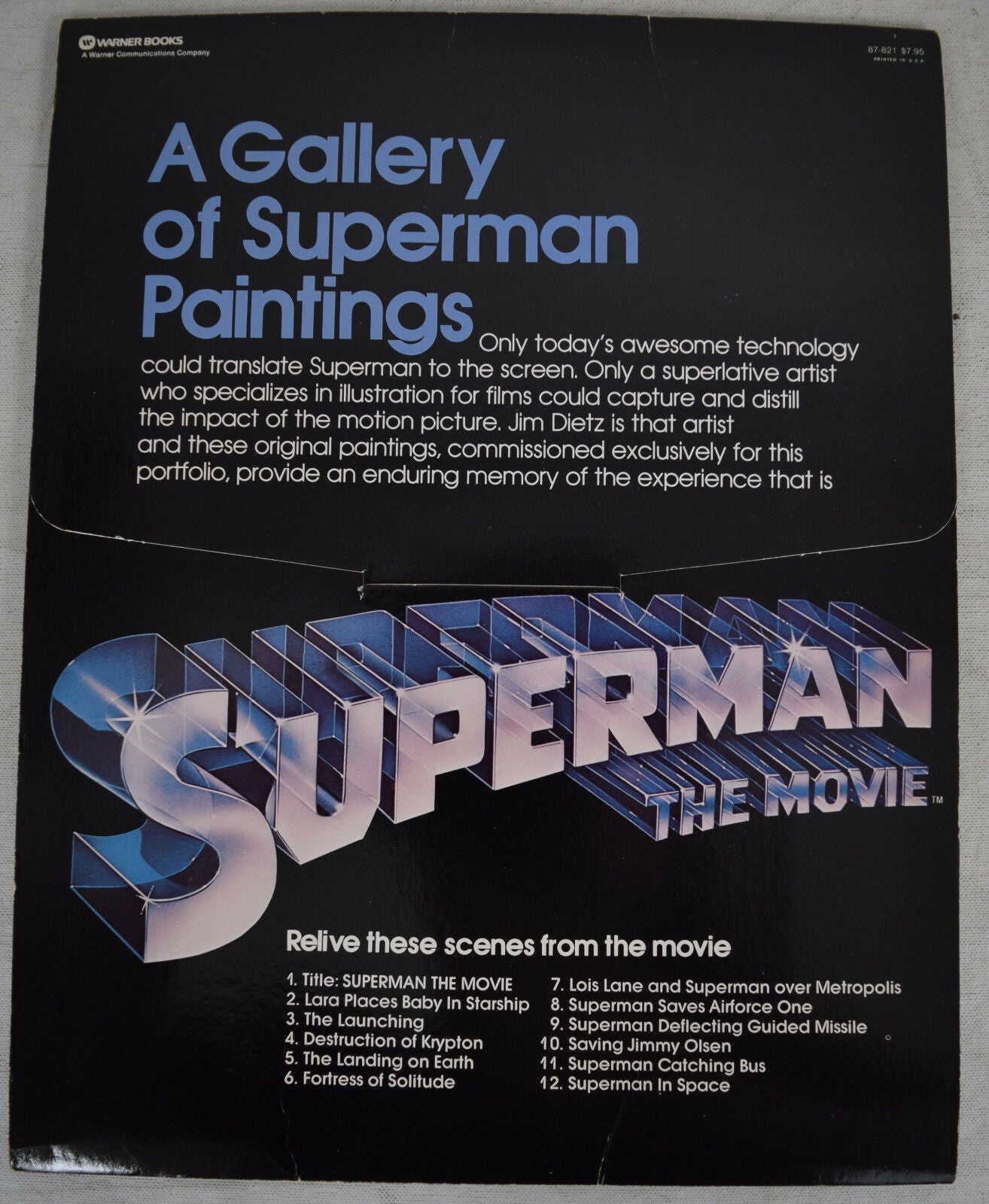 Superman The Movie Collector's Portfolio Original Art Inspired Jim Dietz