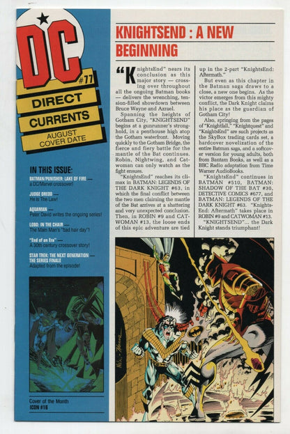 DC Direct Currents 77 1994 NM Batman Knightsend Vamps Shad Changing Man