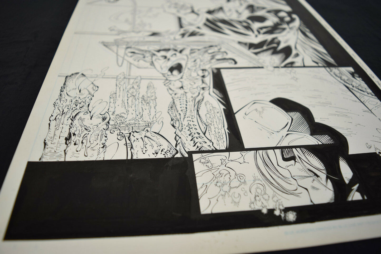 Witchblade Darkchylde 1 Image Randy Queen Splash Page Original Art Sketch