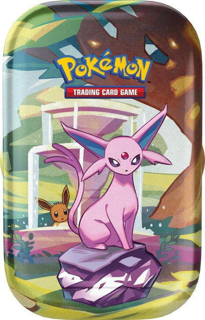 pokémon trading card game jolteon espeon tin bundle Pokemon TCG: Scarlet & Violet Prismatic Evolutions Mini Tin