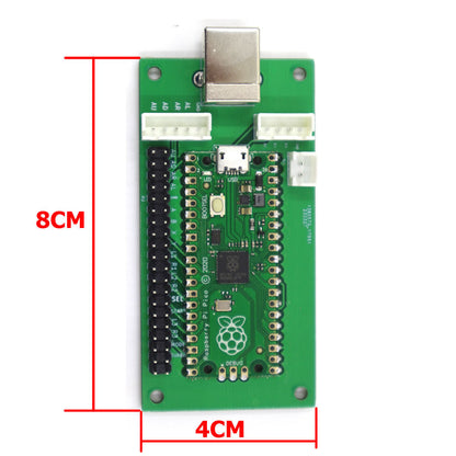 RAC-C500-PICO Raspberry Pi Pico Zero Delay Arcade Joystick Controller Board