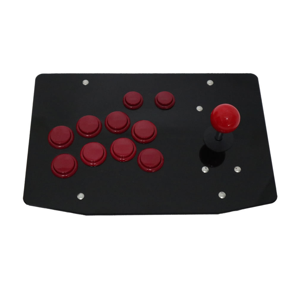 RAC-J500S 10 Buttons Right Handed Arcade Joystick USB Wired Black Acrylic Panel For PC