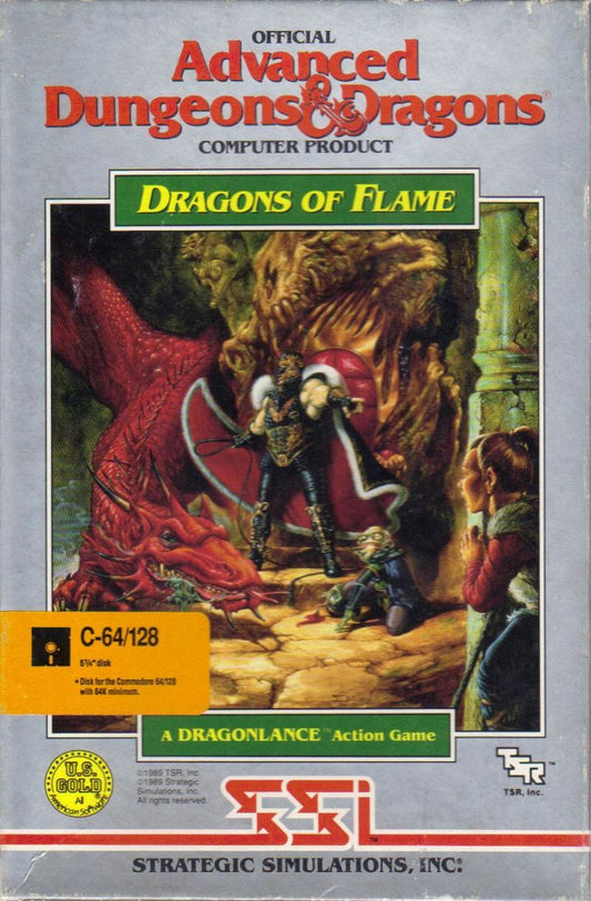 Advanced Dungeons & Dragons Dragons of Flame (Commodore 64/128)