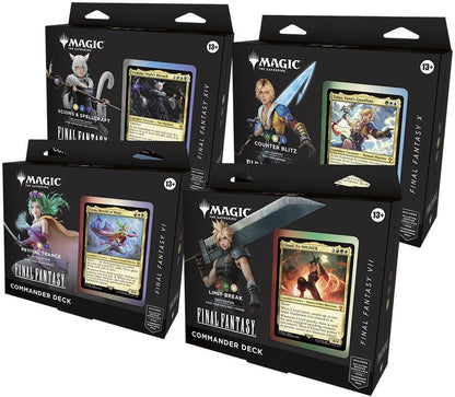 MTG: Universes Beyond - Final Fantasy Commander Deck Display (4 decks) (TCG)