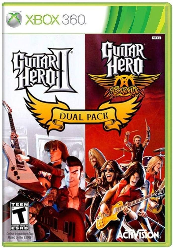 Paquete doble Guitar Hero II y Guitar Hero Aerosmith (Xbox 360)