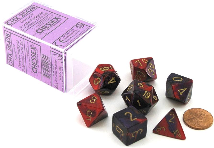 Set de 7 Troqueles Mini Gemini: Púrpura-Rojo/Oro (Juguetes)
