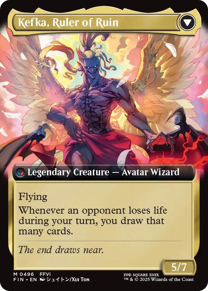 MTG: Kefka, Court Mage Extended Foil - Final Fantasy (TCG)