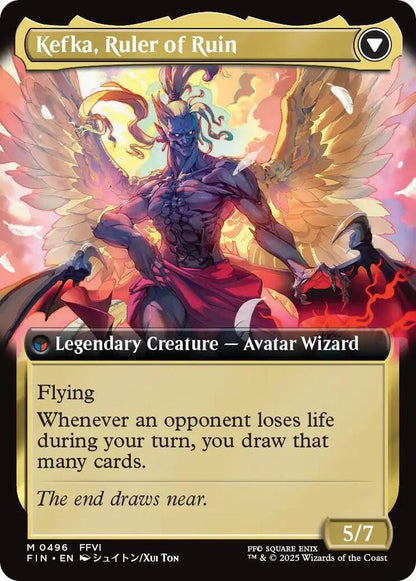 MTG: Kefka, Court Mage Extended Foil - Final Fantasy (TCG)