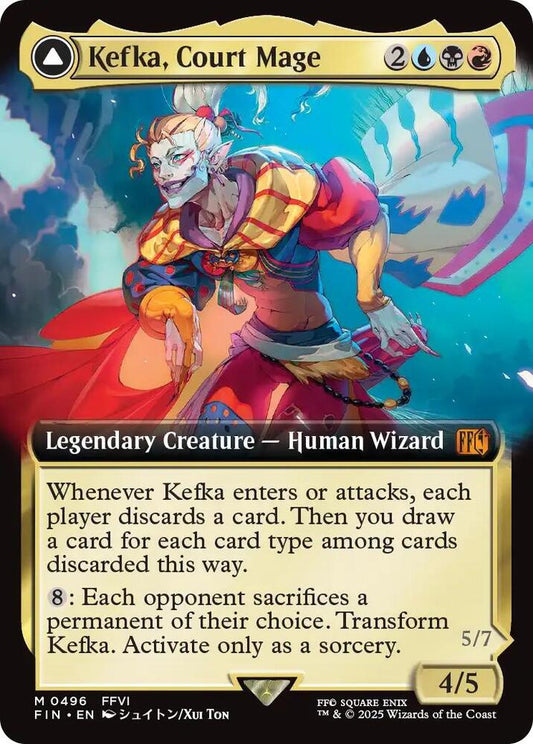 MTG: Kefka, Court Mage Extended Foil - Final Fantasy (TCG)