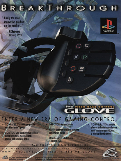 The Glove Reality Quest for Playstation 1 Controller