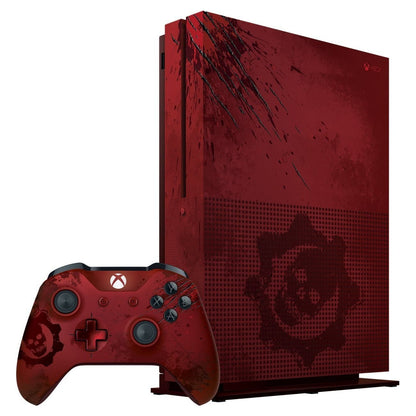 gears of war 4 xbox one controller Xbox One S 2TB Gears of War 4 Limited Edition Crimson Red Console (Xbo – J2Games