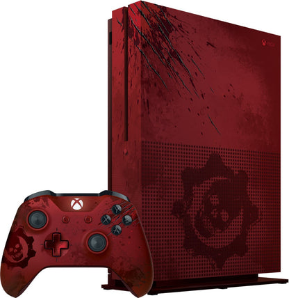 Xbox One S 2TB Gears of War 4 Limited Edition Crimson Red Console + Game (Xbox One)