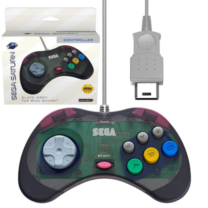 retro-bit Sega Saturn Controller Slate Grey (Sega Saturn)