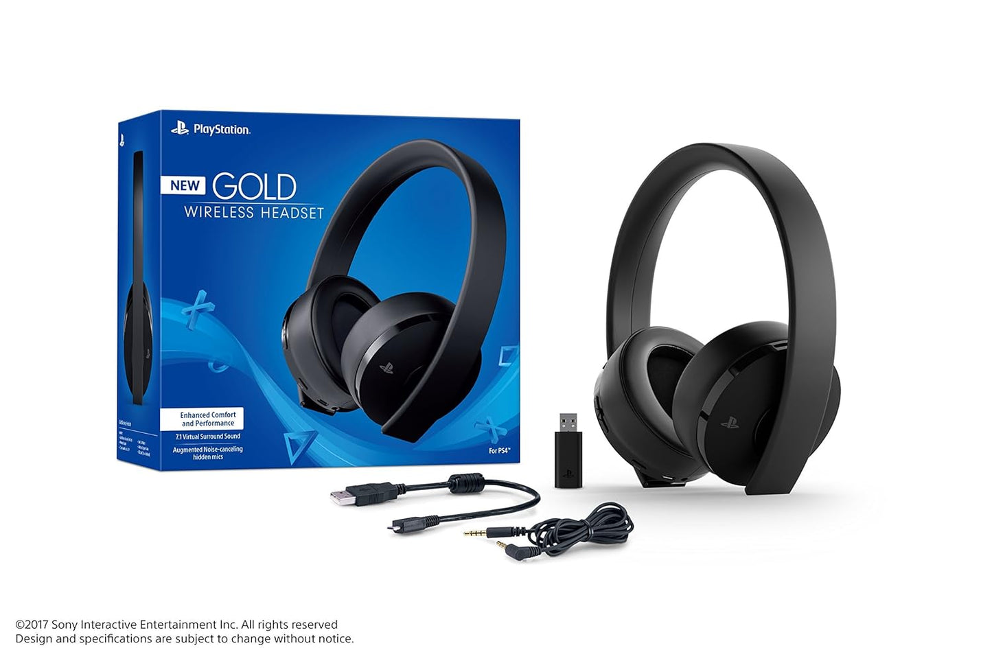 PlayStation Gold Wireless Headset Black (PlayStation 4)