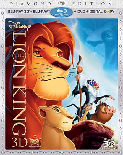The Lion King Diamond Edition Widescreen (BLU-RAY 3D + BLU-RAY + DVD) (Pre-Owned)