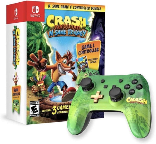 Crash Bandicoot N-Sane Trilogy Game and Controller Bundle (Nintendo Switch)