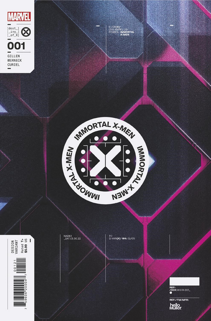 Immortal X-Men #1 1:10 Tom Muller Design Variant (03/30/2022) Marvel