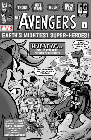 Amazing Spider-Man #41 F 1:100 Lorenzo Pastrovicchio Avengers 1 BW Disney 100 What If Variant (01/03/2024) Marvel