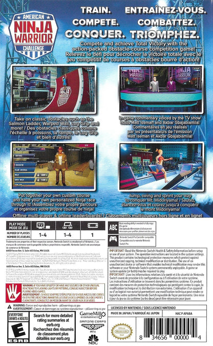 Desafío del guerrero ninja americano (Nintendo Switch)