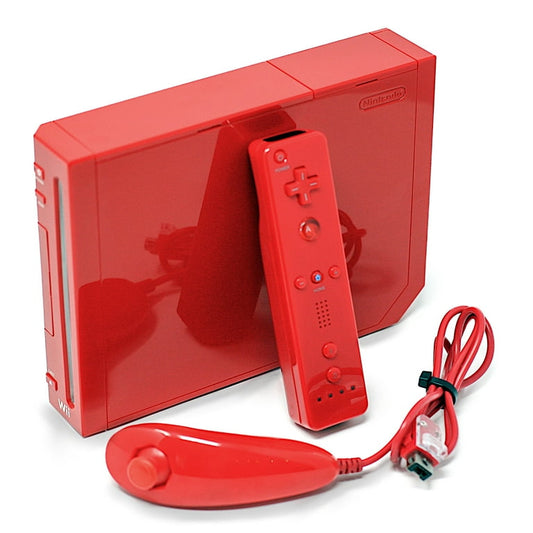 Red Nintendo Wii Console [RVL-001] (Wii)