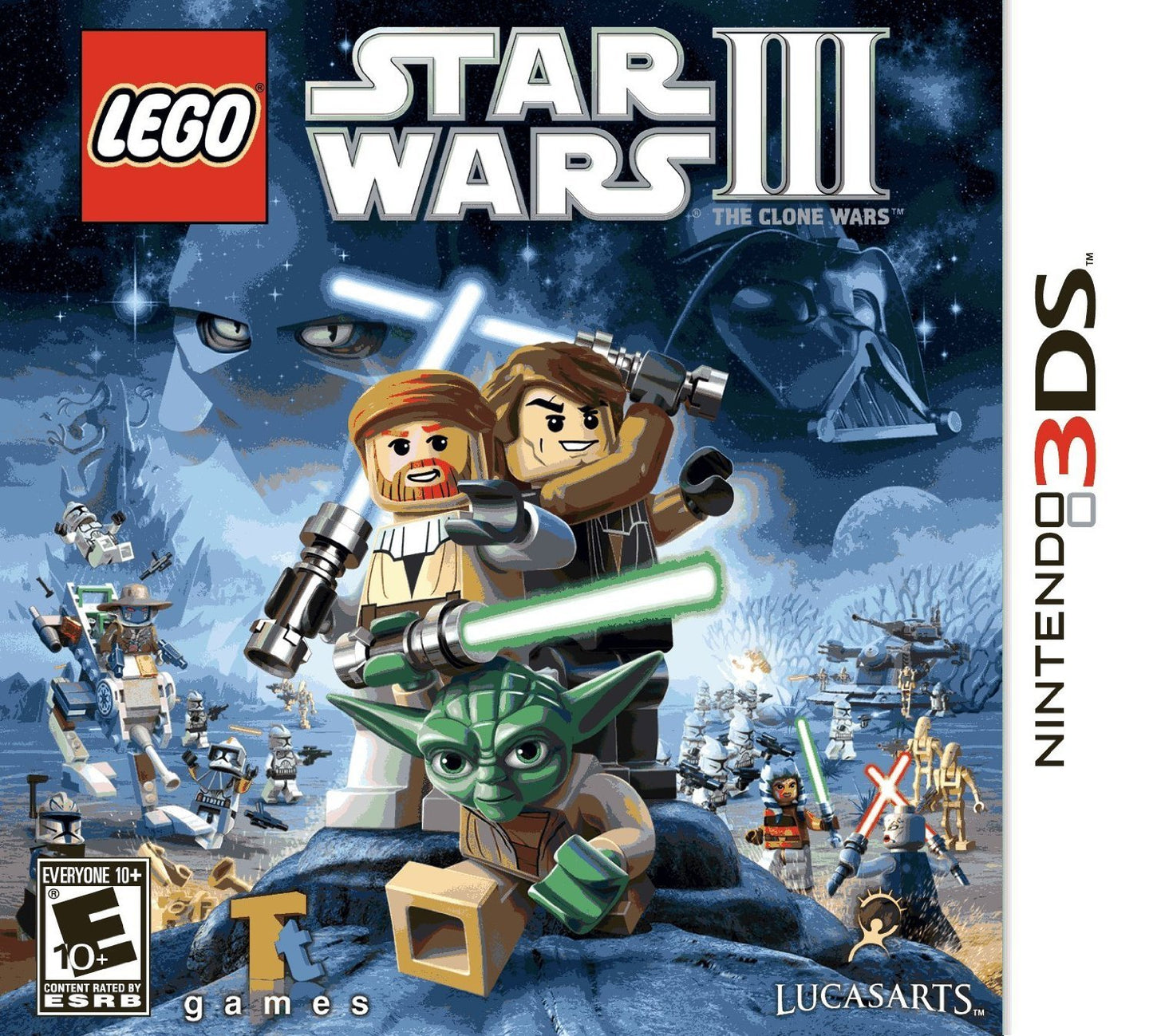Lego Star Wars III The Clone Wars Bundle [Game + Strategy Guide] (Nintendo 3DS)