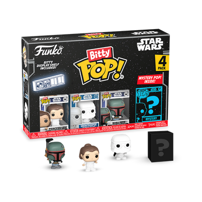 FUNKO Bitty POP!: Star Wars: The Empire Strikes Back S2 - Leia 4-Pack (Toys)