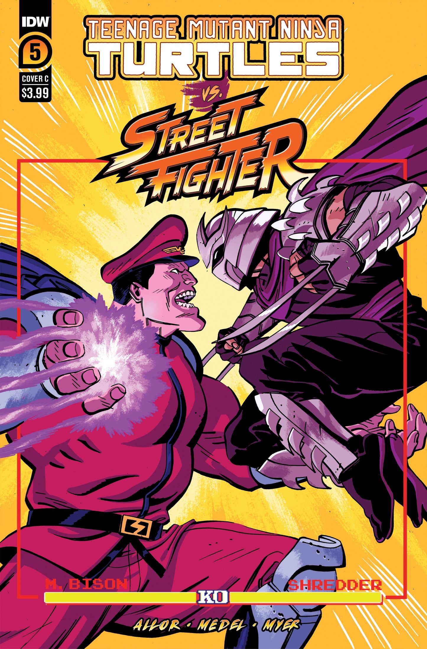 Teenage Mutant Ninja Turtles Tmnt Vs. Street Fighter #5 (Of 5) C Reilly Variant (11/08/2023) Idw