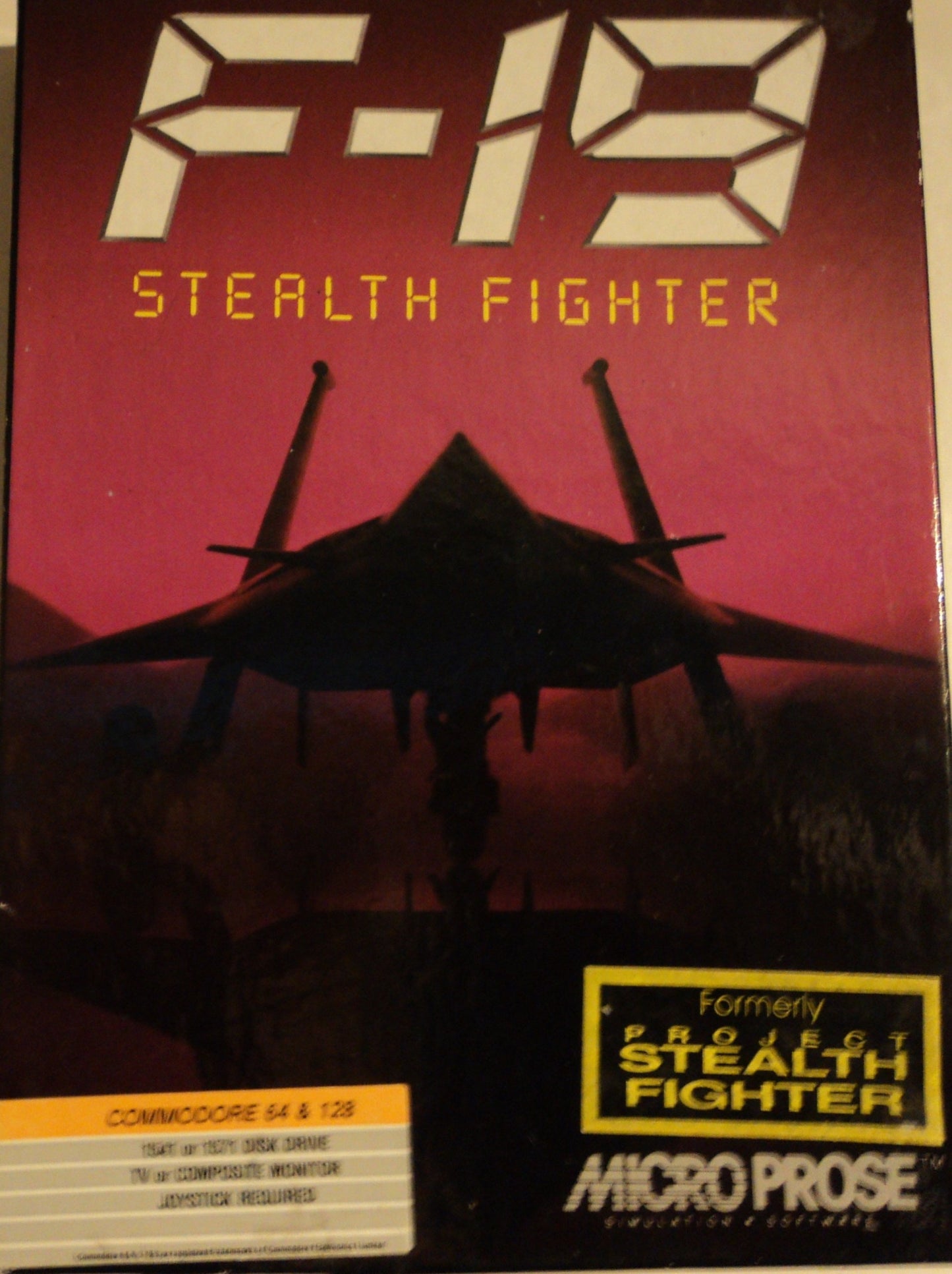 F-19 Stealth Fighter (Commodore 64/128)