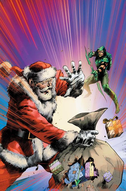 Green Arrow #7 (Of 12) C Trevor Hairsine Santa Card Stock Variant (12/26/2023) Dc