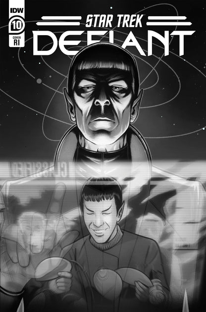 Star Trek Defiant #10 D 1:10 Feehan B&W (12/20/2023) Idw