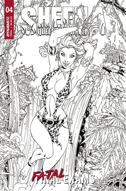 Sheena Queen Of Jungle #4 F 1:10 John Royle Line Art Variant (12/13/2023) Dynamite