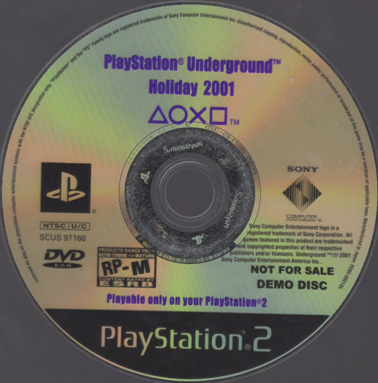 PlayStation Underground Holiday 2001 Demo Disc (PlayStation 2)