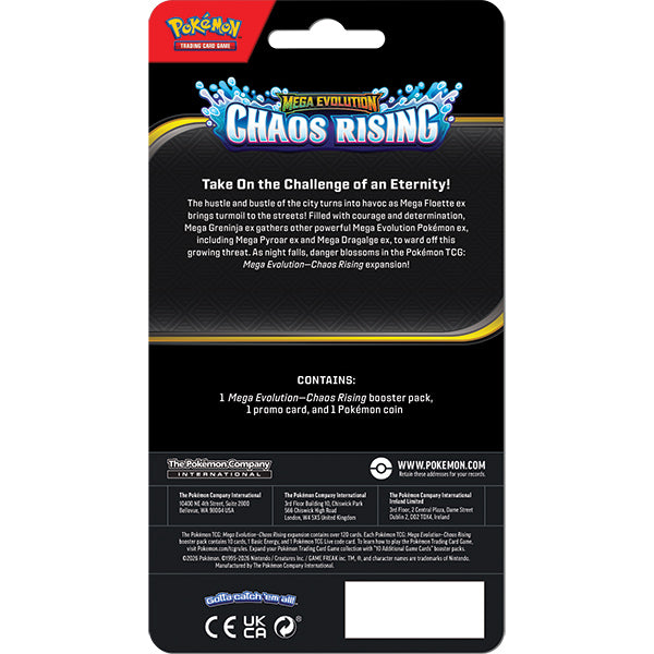Pokemon TCG: Mega Evolution Chaos Rising - Checklane Blister Pack (TCG)