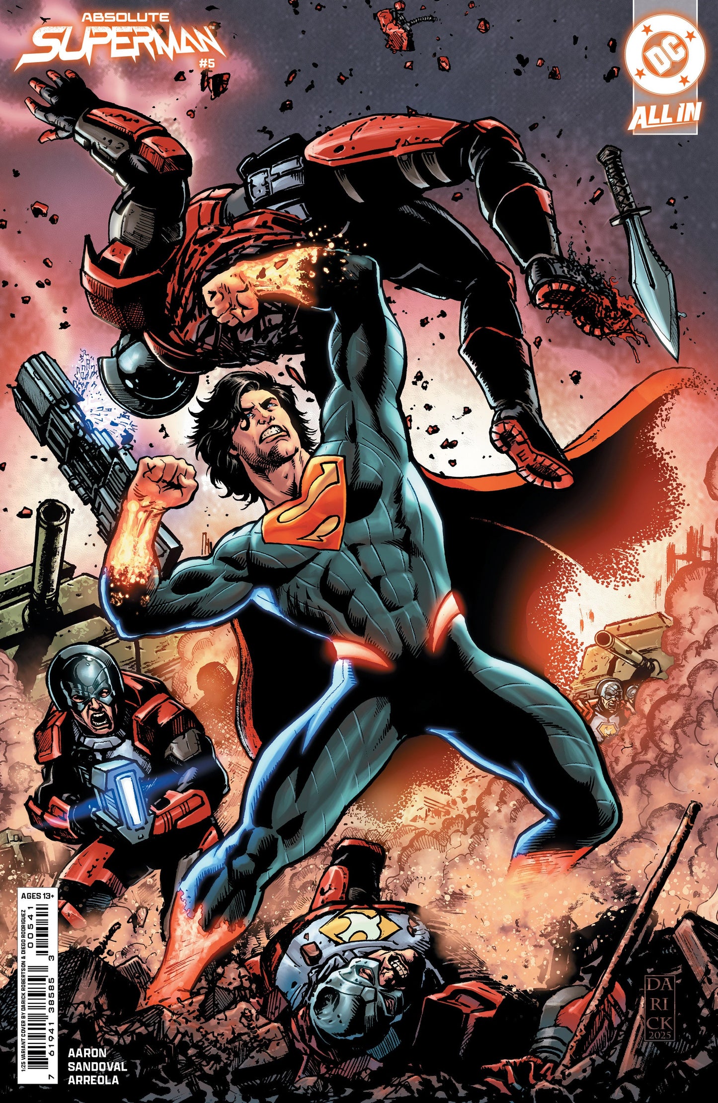 Absolute Superman #5 A1 Cover Set Of 5 1:25 1:50 (03/12/2025) Dc