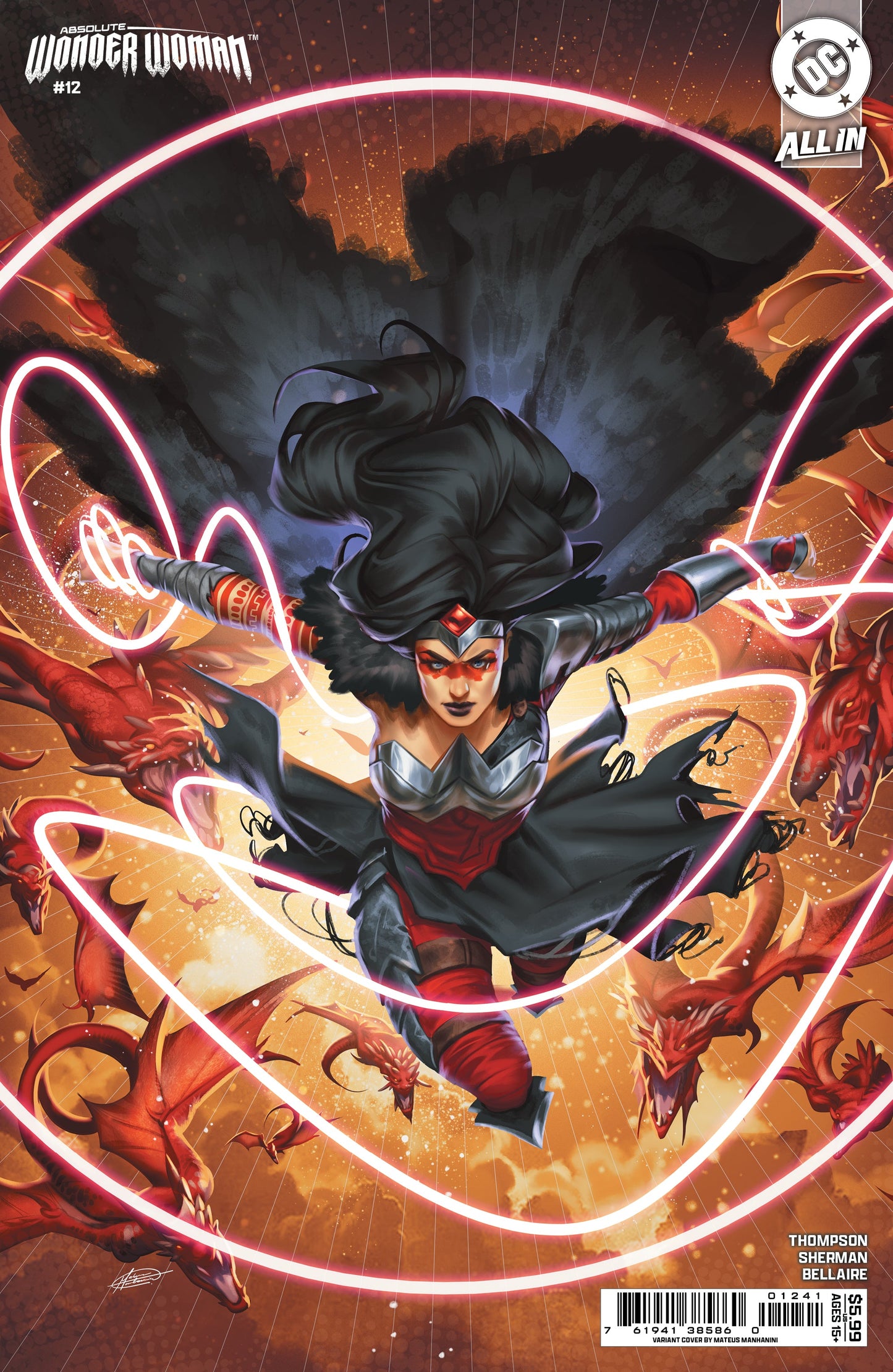 Absolute Wonder Woman #12 D Mateus Manhanini Variant (09/24/2025) Dc