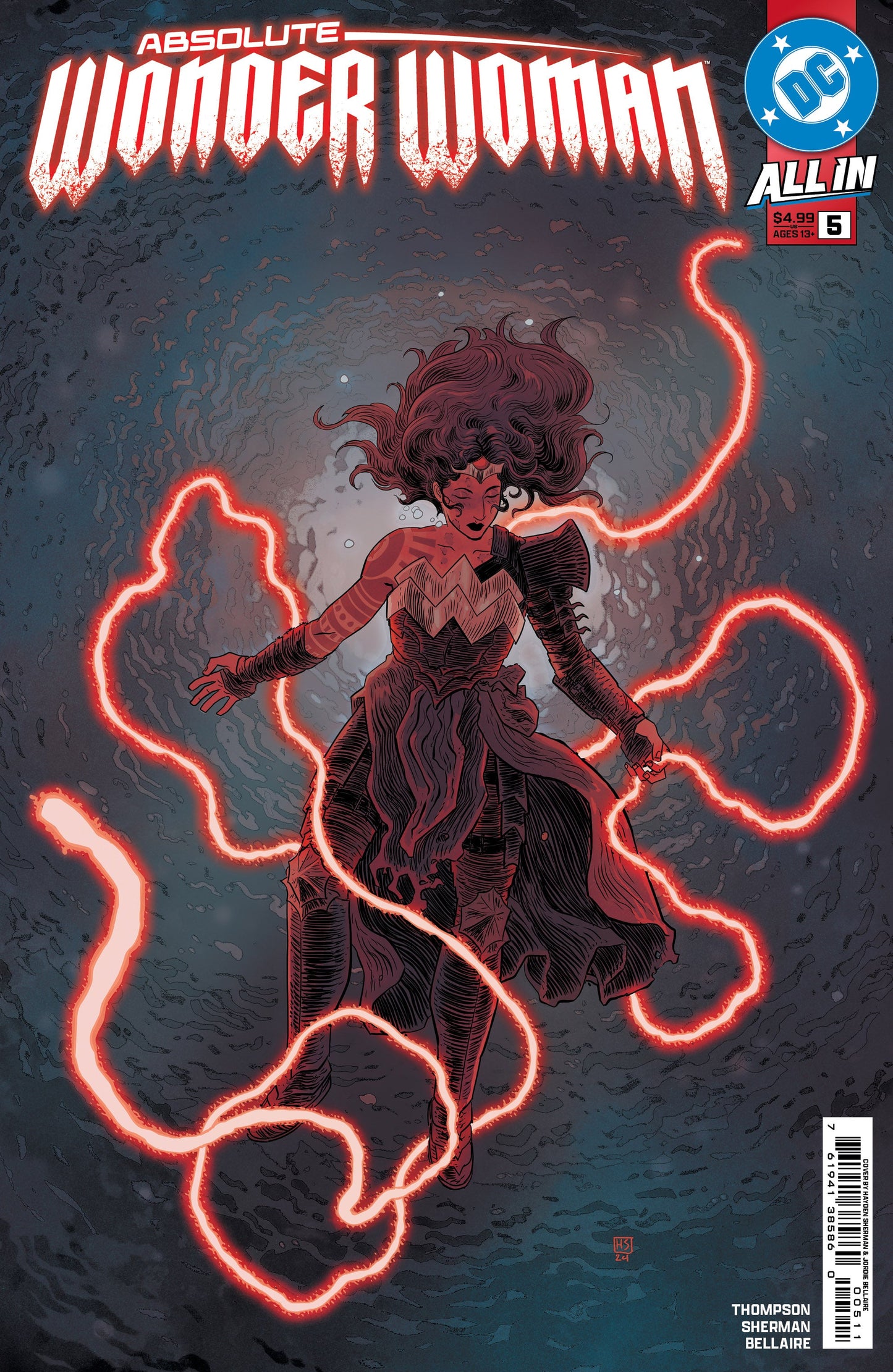 Absolute Wonder Woman #5 A1 Cover Set Of 5 1:25 1:50 (02/26/2025) Dc