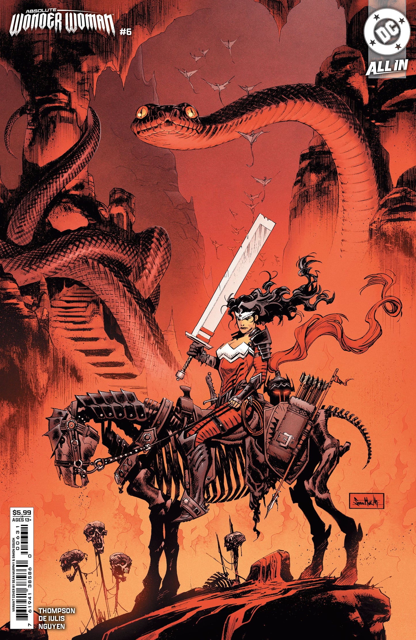 Absolute Wonder Woman #6 A1 Cover Set Of 6 1:25 1:50 (03/26/2025) Dc