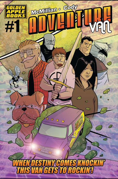 ADVENTURE VAN #1 (OF 5) Golden Apple Books Michael McMillian (08/29/2018)