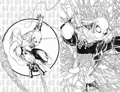 Amazing Spider-Man #61 #62 Tyler Kirkham Sketch BW 1 300 Homage Variant (04/21/2021) Marvel