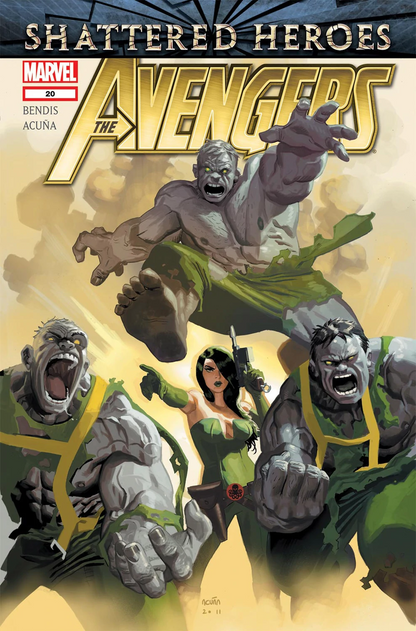 Avengers 20 Marvel 2011 Shattered Heroes Daniel Acuna