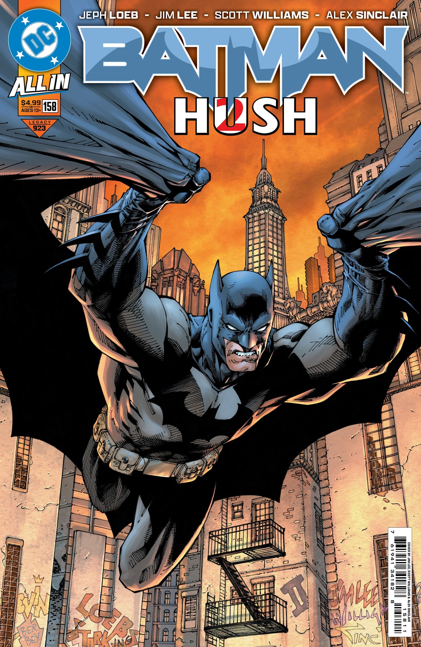 Batman #158 A Jim Lee Jeph Loeb (03/26/2025) Dc