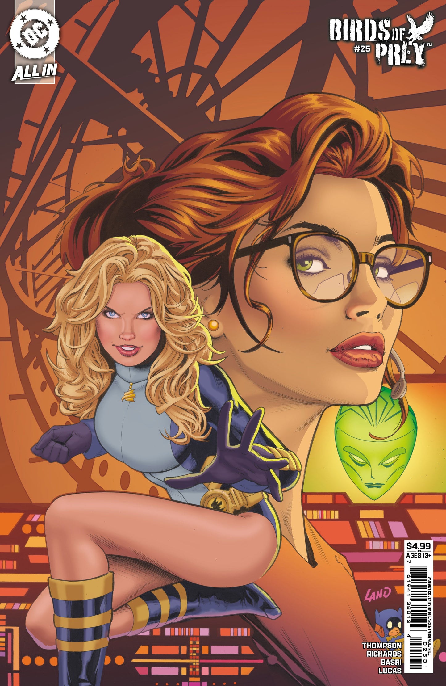 Birds Of Prey #25 C Greg Land Variant (09/03/2025) Dc