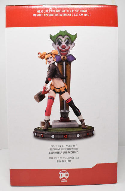 DC Direct Bombshells Harley Quinn Deluxe Statue Version 2 NIB