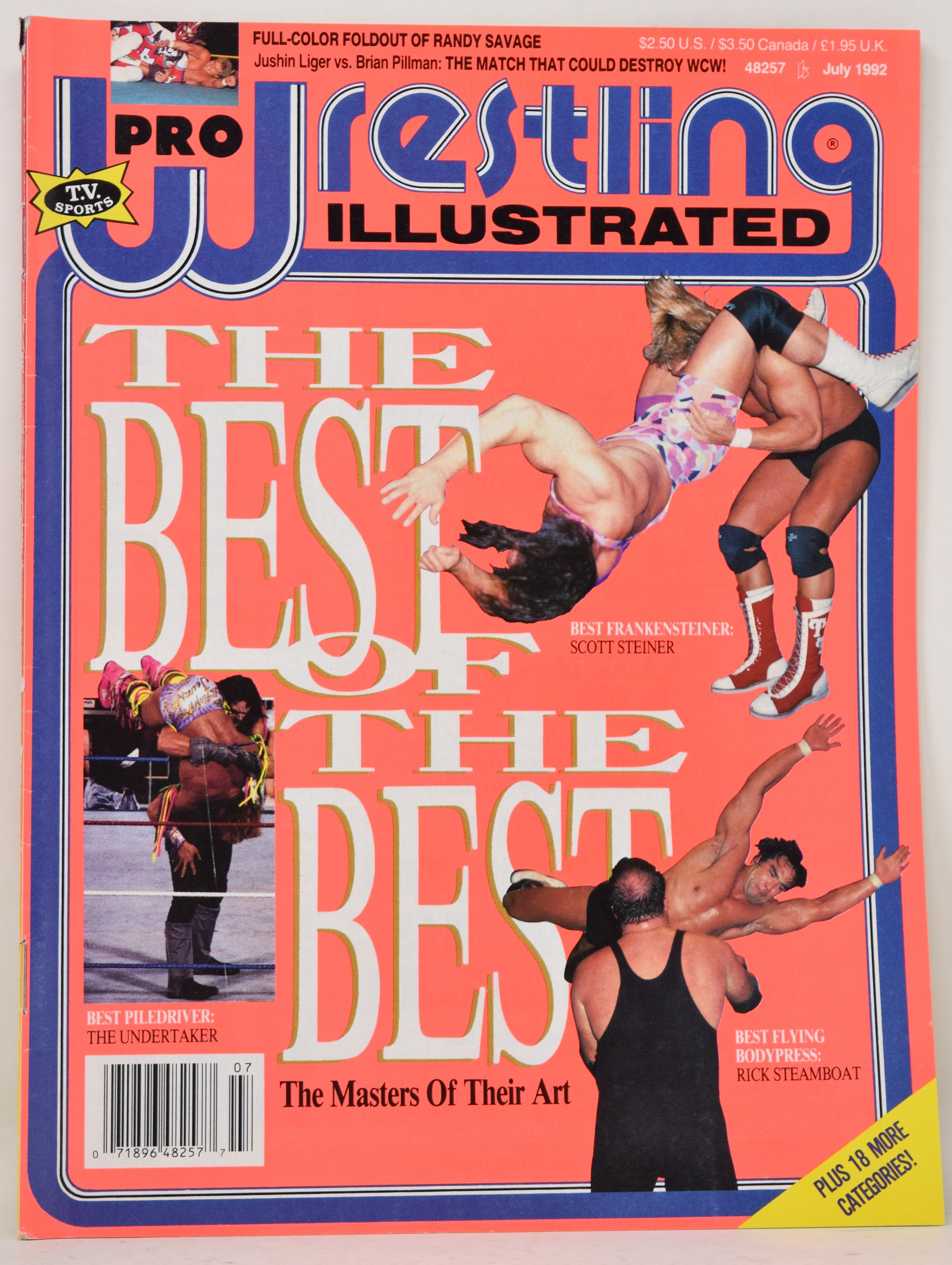 Pro Wrestling Illustrated Magazine July 1992 FN VF Roddy Piper Dustin ...