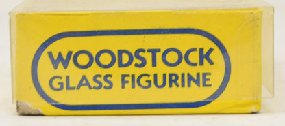 Peanuts Woodstock Glass Figurine Another Determined Production 1972 NIB