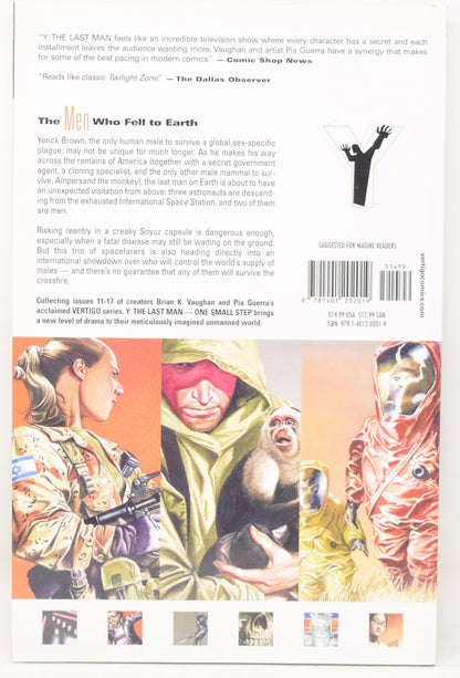 Y: The Last Man Vol 3 One Small Step Vertigo DC 2004 GN NM New